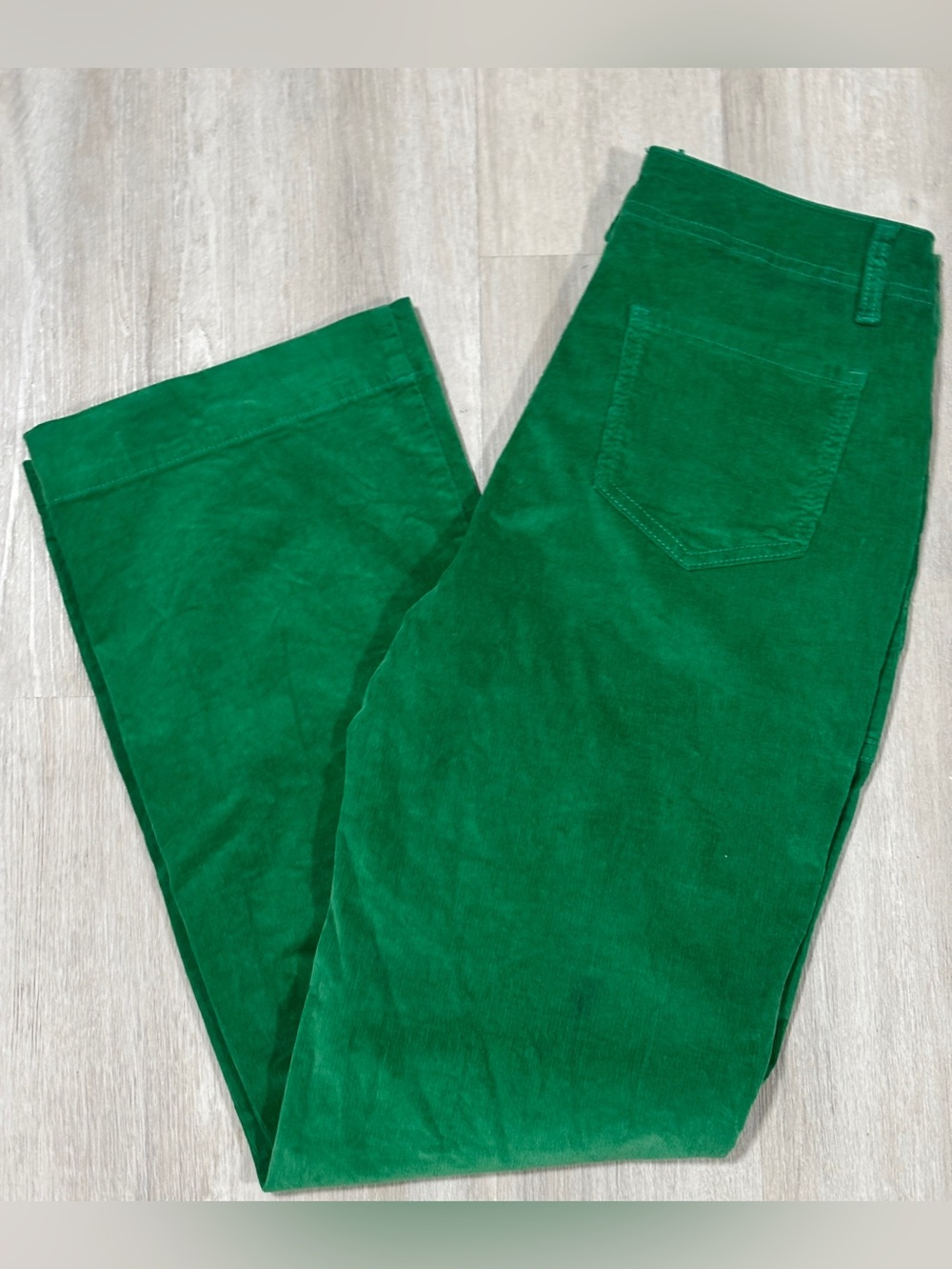 FLAMINGO Green, Wide Leg, Stretch Corduroy Pants Size L